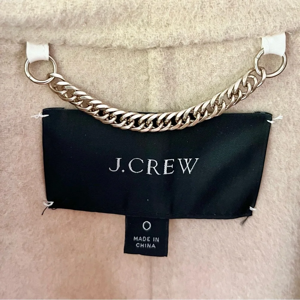 J Crew | Leighton Blazer Double Faced Wool Cream Sand One Button Size 0